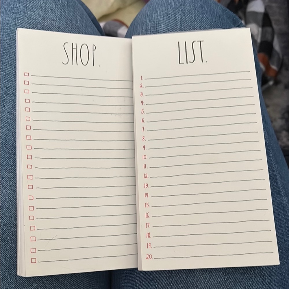 Shop List Notepad